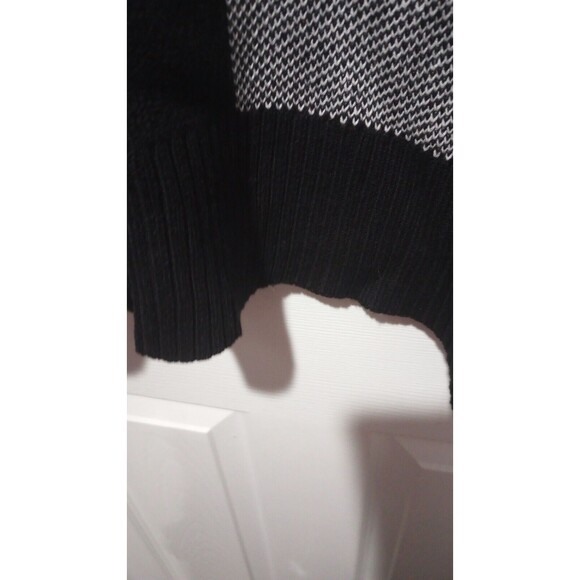 Women Within Checkered Sweater Plus Size 26/28 Black/White Pullover Long… - Picture 4 of 8